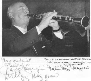 photo dédicacée de Mezz Mezzrow
